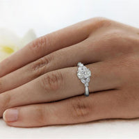 Amara Oval Solitaire 0.70ct Diamond Platinum Ring