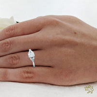 Amara Radiant Solitaire 0.60ct E VS1 Diamond Platinum Ring - Michael Jones Jeweller