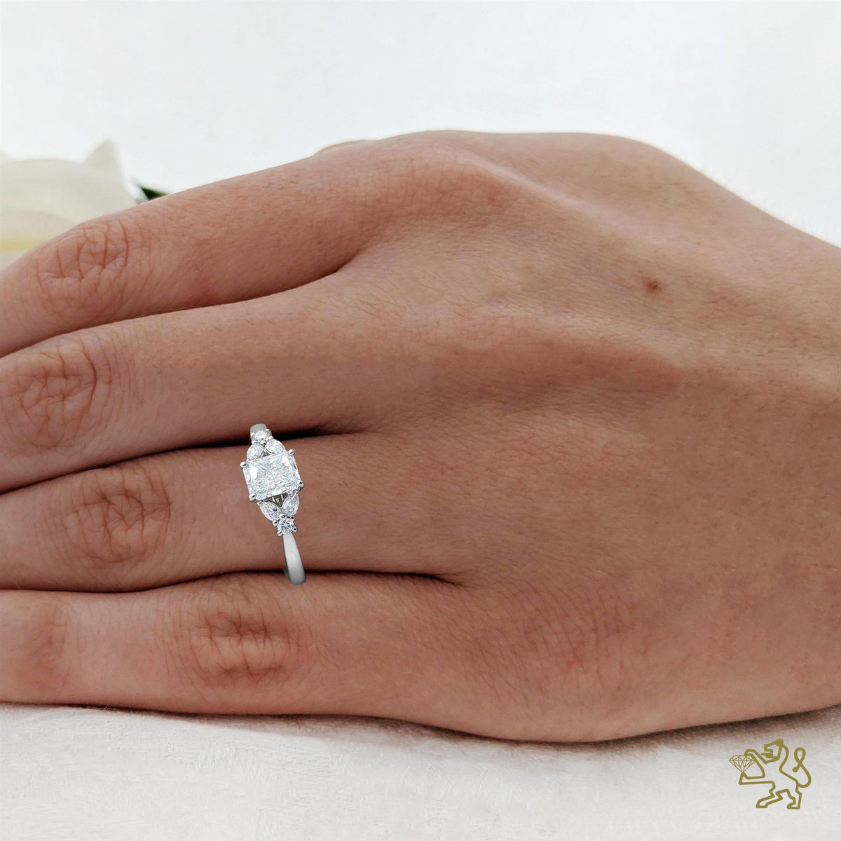 Amara Radiant Solitaire 0.60ct E VS1 Diamond Platinum Ring - Michael Jones Jeweller