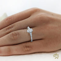 Eden Oval Solitaire 0.70ct G VS1 Diamond Platinum Ring