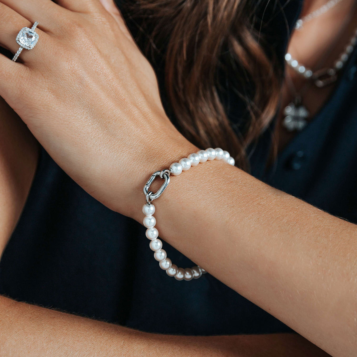 Ti Sento Shell Pearl Bracelet 23037PW - Michael Jones Jeweller