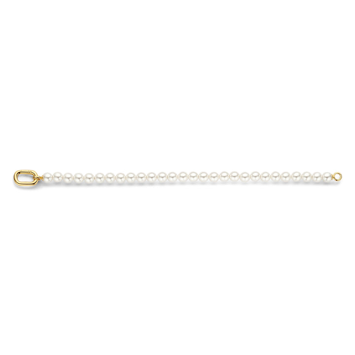 Ti Sento Yellow Gold Plated Synthetic Pearl Bracelet 23037YP