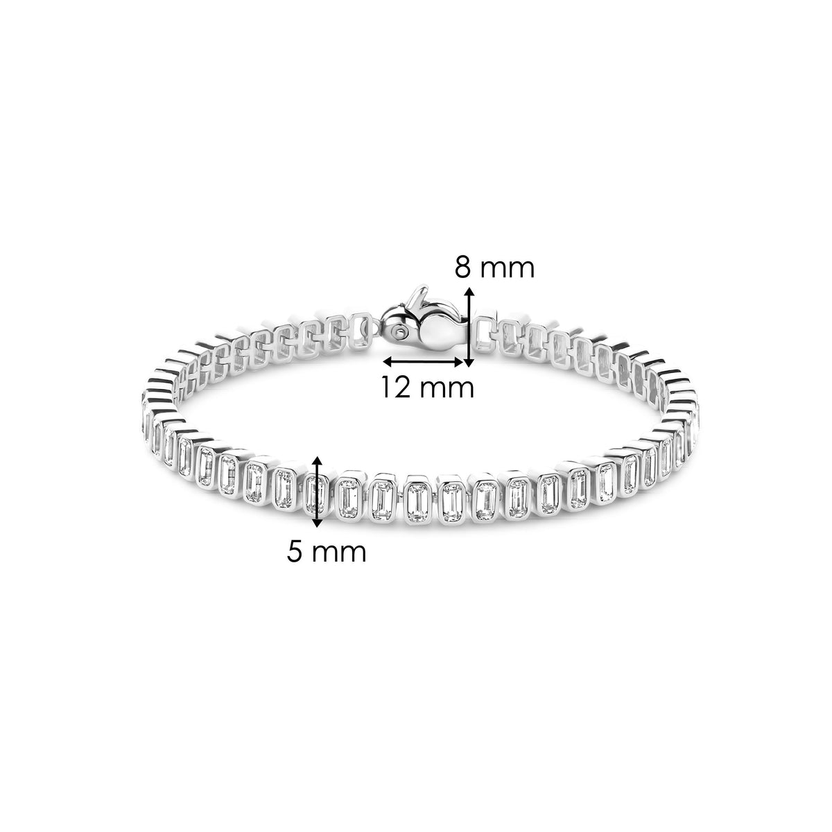 Ti Sento Cubic Zirconia Tennis Bracelet 23040ZI - Michael Jones Jeweller