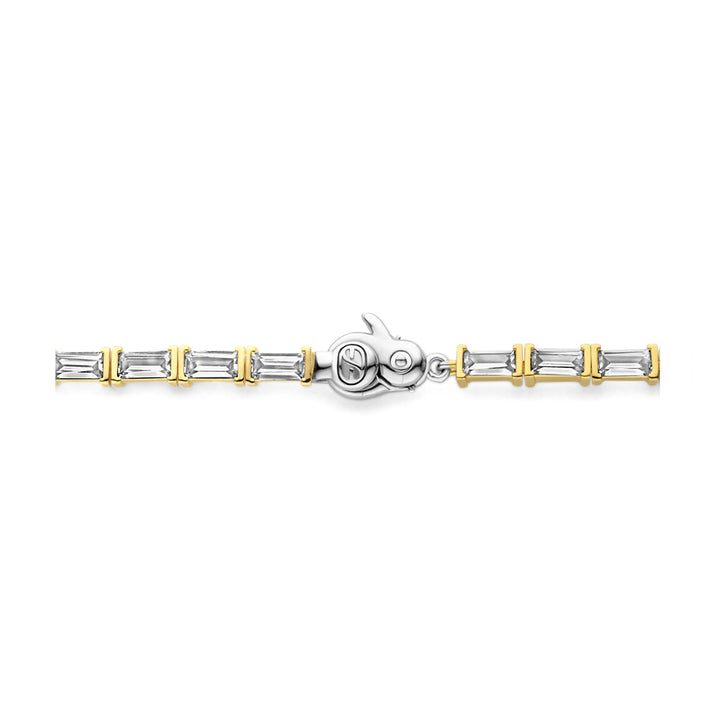 Ti Sento Yellow Gold Plated Cubic Zirconia Tennis Bracelet - Michael Jones Jeweller