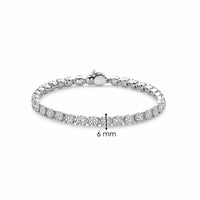 Ti Sento Cubic Zirconia Tennis Bracelet 23042ZI