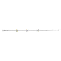 Ti Sento Yellow Gold Plated Cubic Zirconia Cross Bracelet - Michael Jones Jeweller