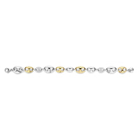Ti Sento Yellow Gold Plated Cubic Zirconia Coffee Bean Link Bracelet - Michael Jones Jeweller