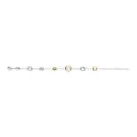 Ti Sento Yellow Gold Plated Mother of Pearl White and Cubic Zirconia Bracelet - Michael Jones Jeweller