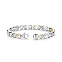 Ti Sento Yellow Gold Plated Cubic Zirconia Bracelet 23054ZY