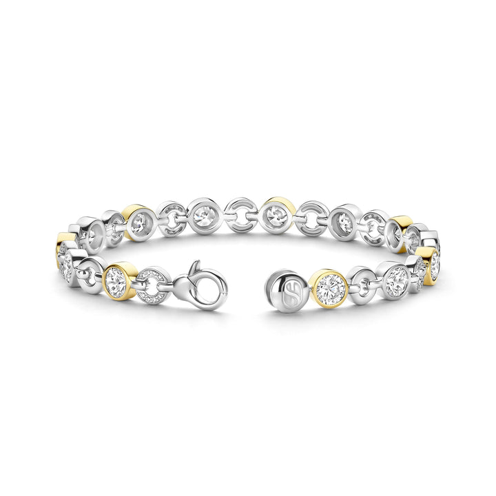 Ti Sento Yellow Gold Plated Cubic Zirconia Bracelet 23054ZY