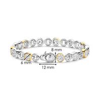 Ti Sento Yellow Gold Plated Cubic Zirconia Bracelet 23054ZY