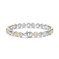 Ti Sento Yellow Gold Plated Cubic Zirconia Bracelet 23054ZY