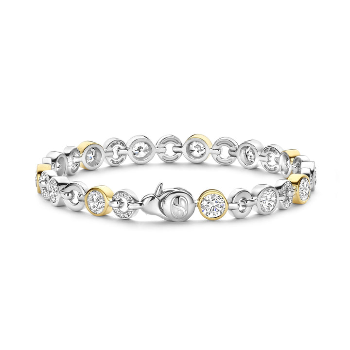Ti Sento Yellow Gold Plated Cubic Zirconia Bracelet 23054ZY