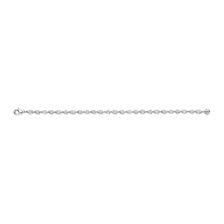 Ti Sento Cubic Zirconia Multi Shape Bracelet 23062ZI