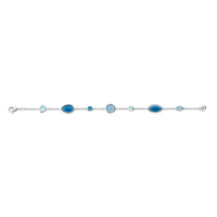 Ti Sento Dark Blue Crystal Multi Shape Bracelet 23063DB - Michael Jones Jeweller