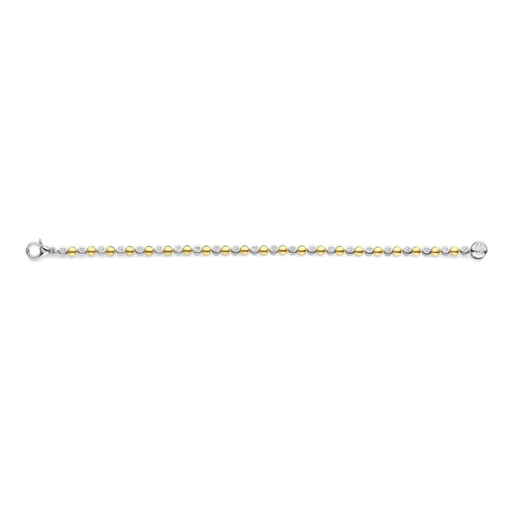 Ti Sento Yellow Gold Plated Cubic Zirconia Bubble Bracelet 23066ZY