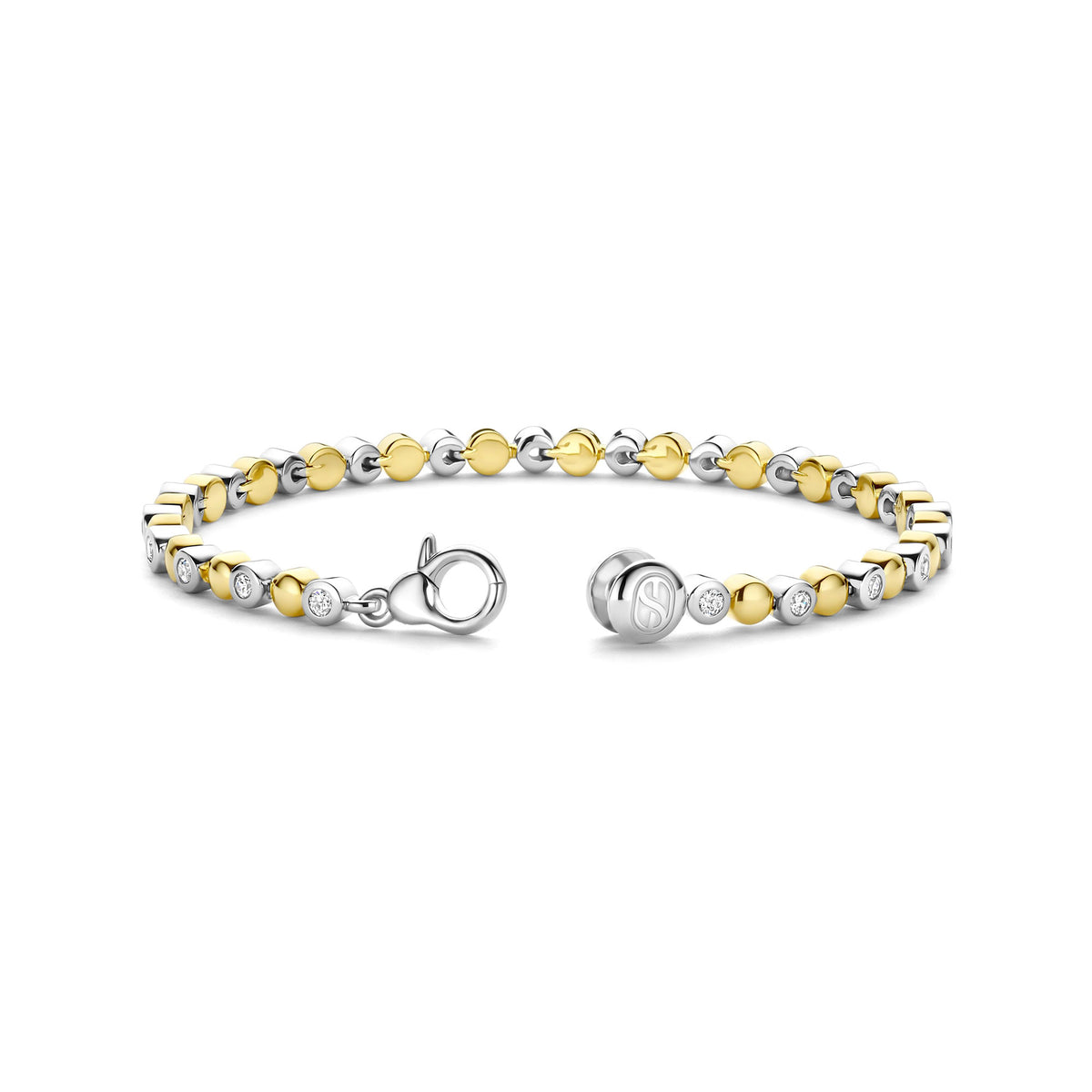 Ti Sento Yellow Gold Plated Cubic Zirconia Bubble Bracelet 23066ZY - Michael Jones Jeweller