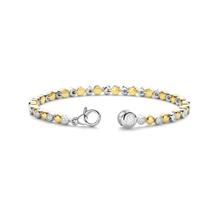 Ti Sento Yellow Gold Plated Cubic Zirconia Bubble Bracelet 23066ZY