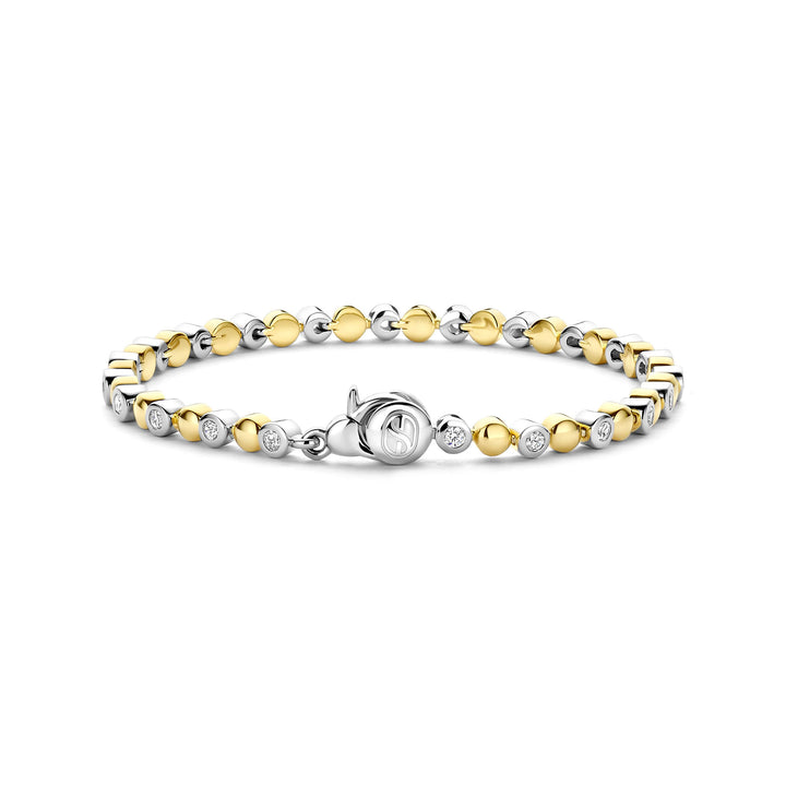 Ti Sento Yellow Gold Plated Cubic Zirconia Bubble Bracelet 23066ZY