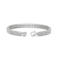 Ti Sento Cubic Zirconia Double Row Tennis Bracelet 23067ZI - Michael Jones Jeweller