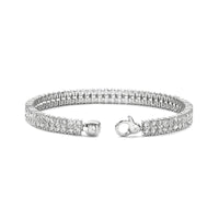 Ti Sento Cubic Zirconia Double Row Tennis Bracelet 23067ZI