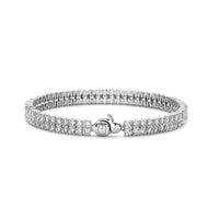 Ti Sento Cubic Zirconia Double Row Tennis Bracelet 23067ZI - Michael Jones Jeweller