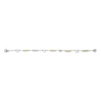 Ti Sento Yellow Gold Plated Synthetic Pearl and Cubic Zirconia Rope Twist Bracelet 23070ZY - Michael Jones Jeweller
