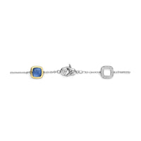 Ti Sento Yellow Gold Plated Dark Blue Crystal and Cubic Zirconia Square Bracelet 23080DB - Michael Jones Jeweller