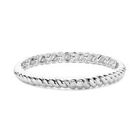 Ti Sento Vintage Ribbed Bangle 23095SI - Michael Jones Jeweller