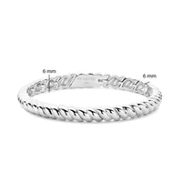Ti Sento Vintage Ribbed Bangle 23095SI - Michael Jones Jeweller