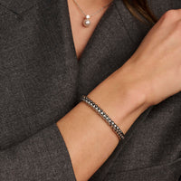 Ti Sento Vintage Ribbed Bangle 23095SI