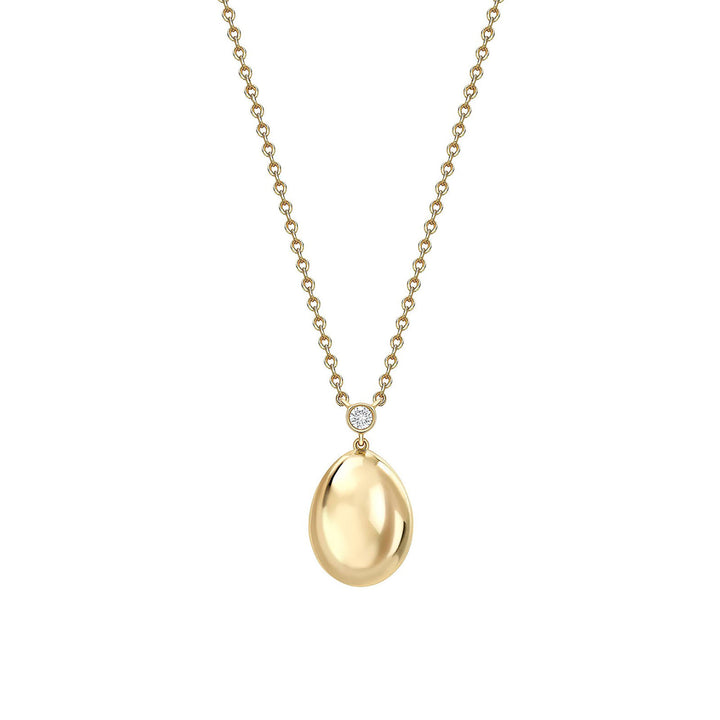 Fabergé Essence 18ct Yellow Gold Petite Egg Pendant