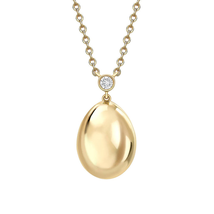 Fabergé Essence 18ct Yellow Gold Petite Egg Pendant