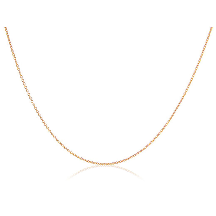 9ct Rose Gold 18 Inch Trace Chain