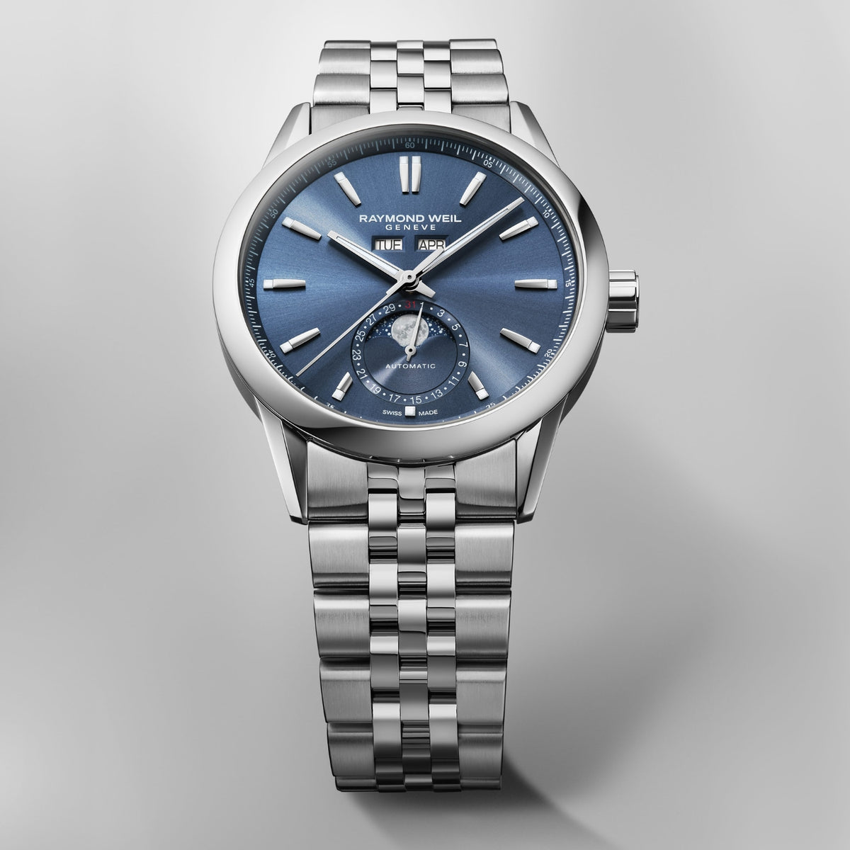 Raymond Weil Freelancer Complete Calendar Moonphase 40mm Automatic Watch 2766-ST-50001 - Michael Jones Jeweller