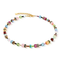 Coeur de Lion GeoCUBE® Iconic Art Nouveau Gold Necklace