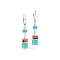 Coeur De Lion  GeoCUBE® Iconic earrings Magic silver - Michael Jones Jeweller