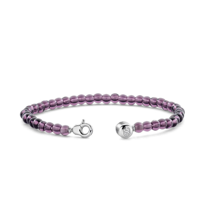 Ti Sento Purple Bead Silver Bracelet 2908PU