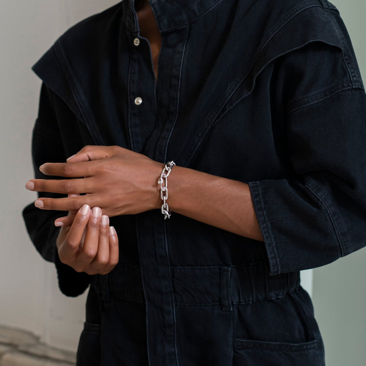 Ti Sento Cubic Zirconia Oval Linked Bracelet - Michael Jones Jeweller