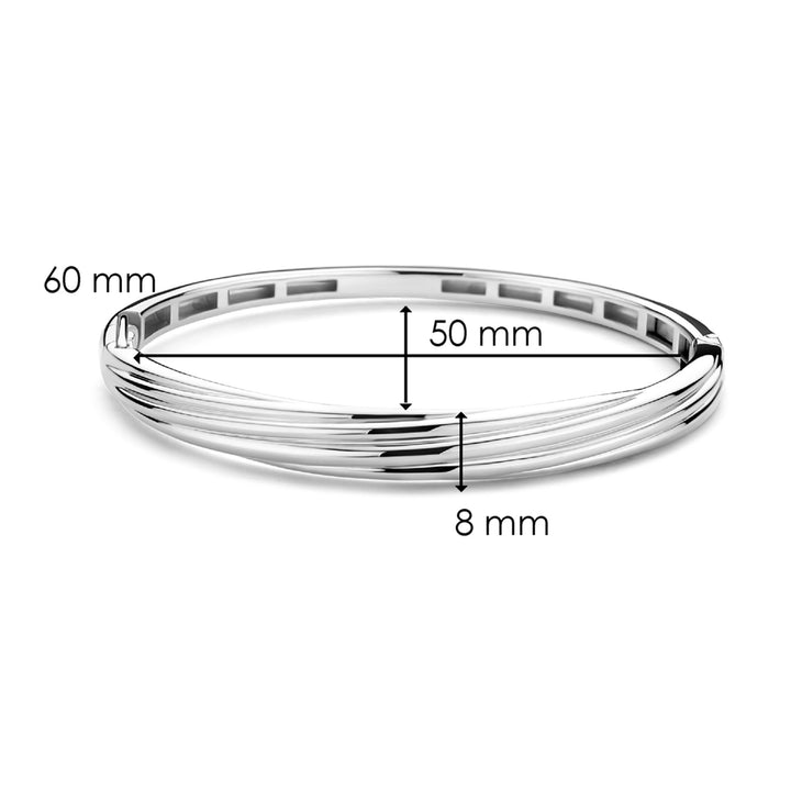 Ti Sento Twisted Bangle - Michael Jones Jeweller