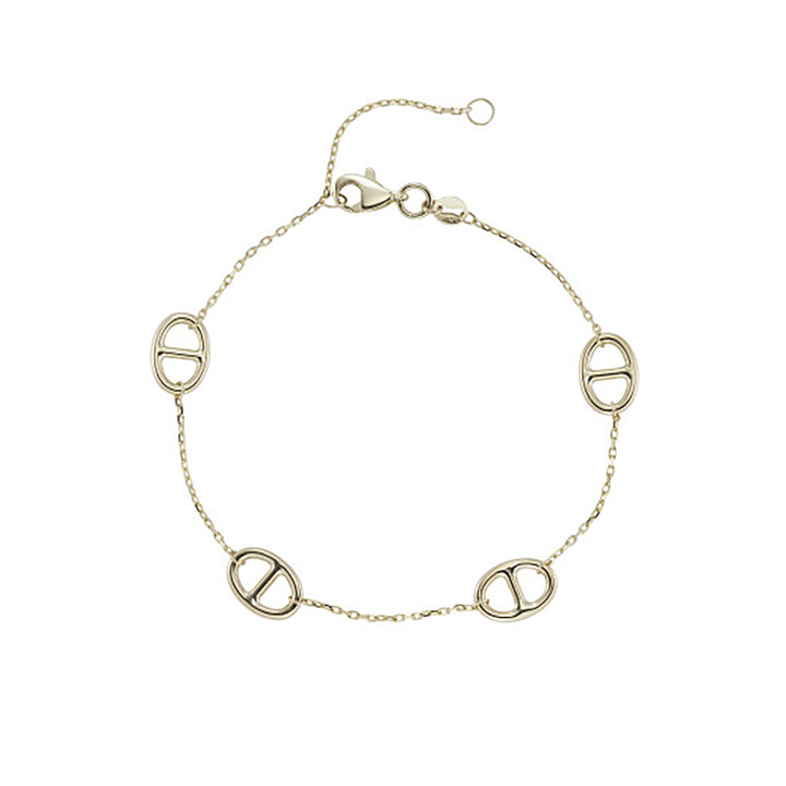 Marina Link 9ct Yellow Gold Bracelet - Michael Jones Jeweller