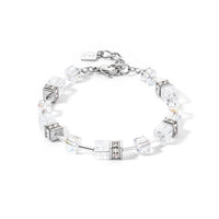 Coeur de Lion GeoCUBE® Iconic Nature bracelet silver-white