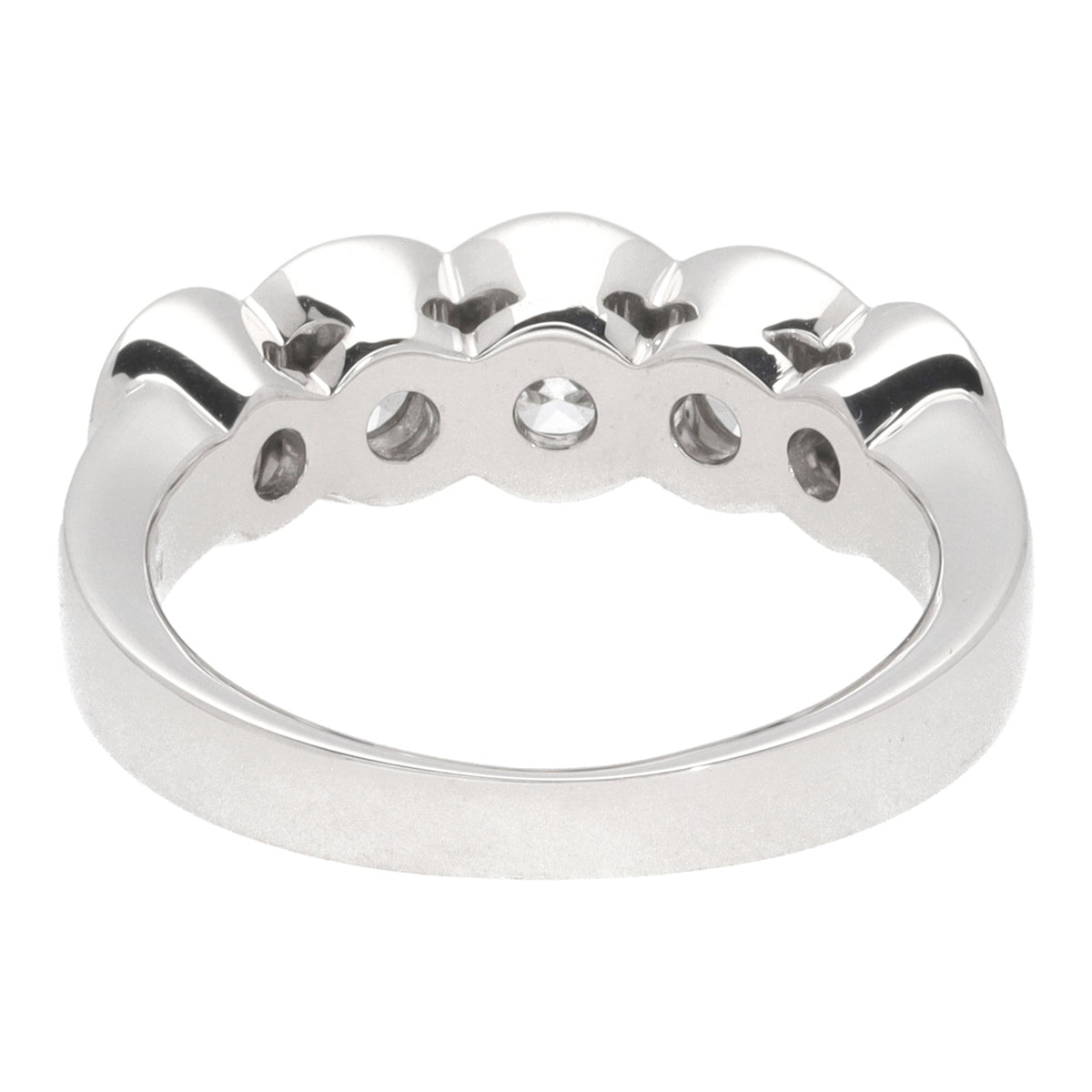 Diamond 18ct White Gold Cluster Five Stone Ring (N) - Michael Jones Jeweller