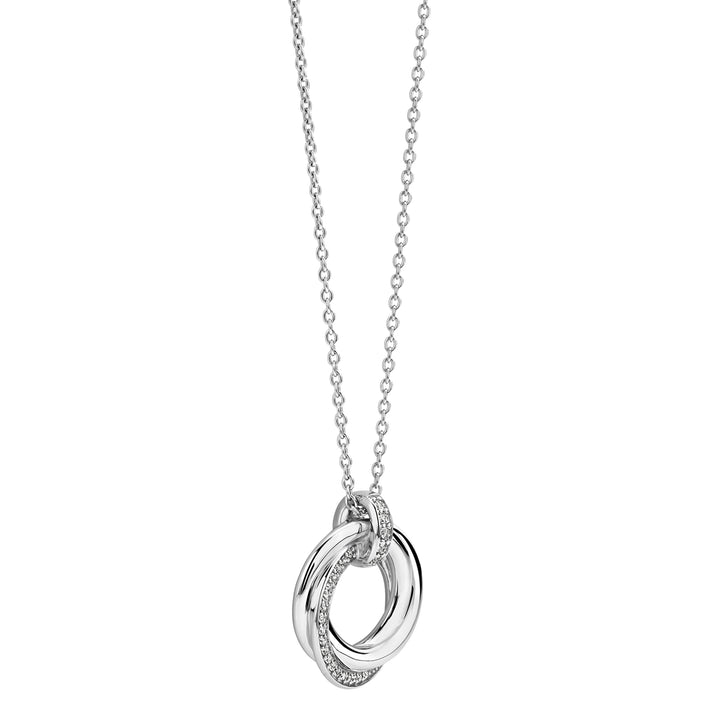 Ti Sento Cubic Zirconia Intertwined Circle Necklace - Michael Jones Jeweller