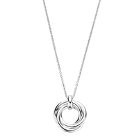Ti Sento Cubic Zirconia Intertwined Circle Necklace - Michael Jones Jeweller