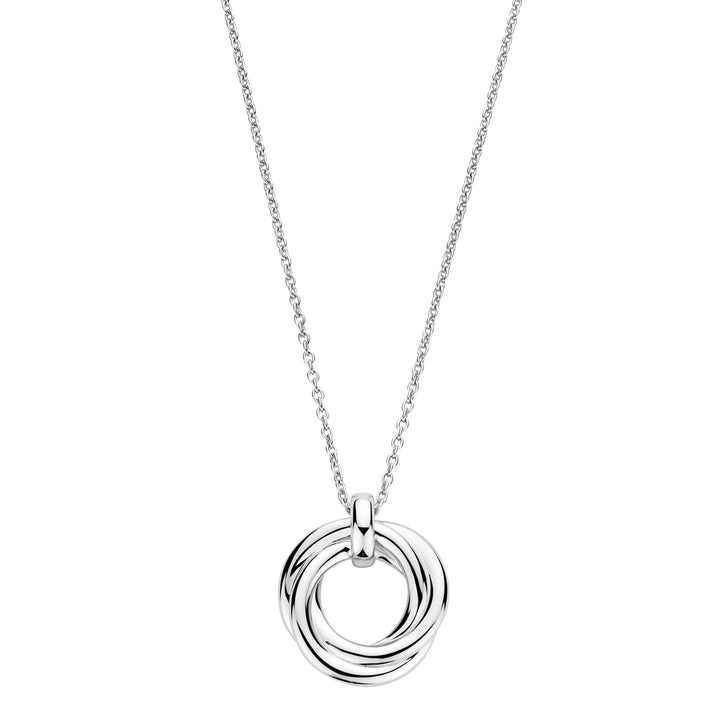 Ti Sento Cubic Zirconia Intertwined Circle Necklace - Michael Jones Jeweller