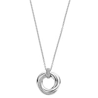 Ti Sento Cubic Zirconia Intertwined Circle Necklace - Michael Jones Jeweller