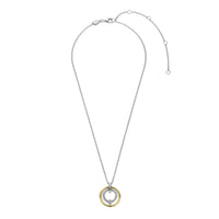 Ti Sento Yellow Gold Plated Cubic Zirconia Double Circle Necklace - Michael Jones Jeweller