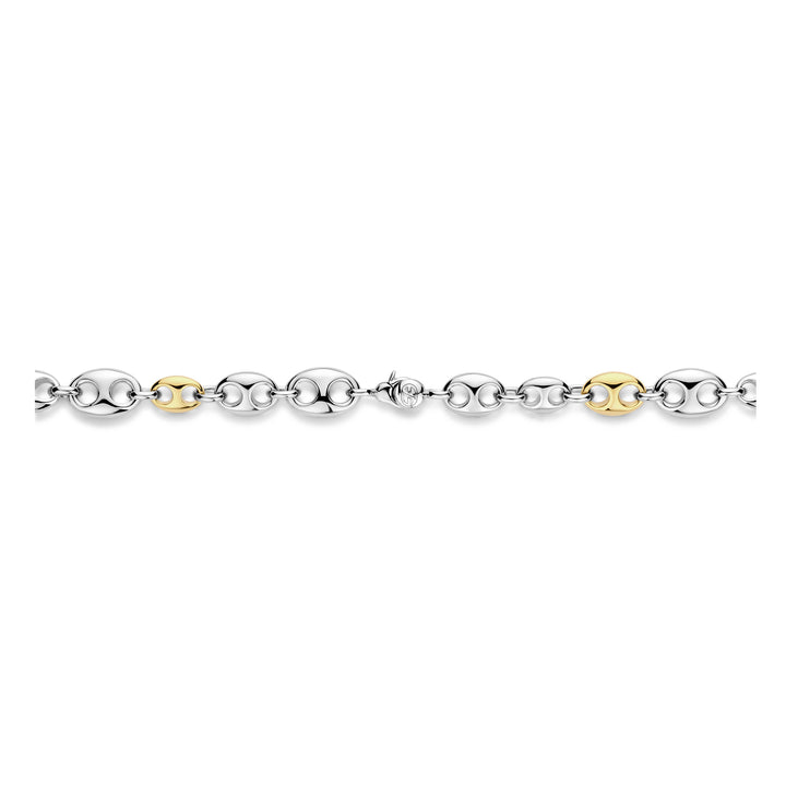 Ti Sento Yellow Gold Plated Cubic Zirconia Coffee Bean Necklace - Michael Jones Jeweller