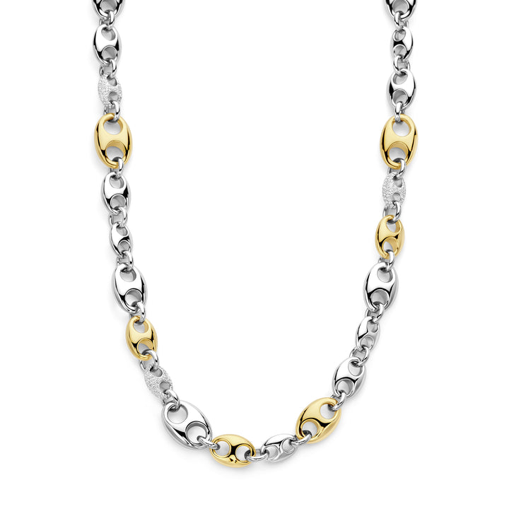 Ti Sento Yellow Gold Plated Cubic Zirconia Coffee Bean Necklace - Michael Jones Jeweller
